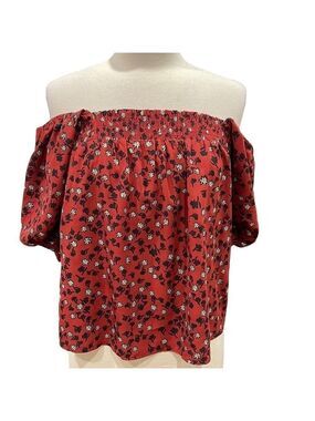 NWT Stitch Fix Collective Concepts Off The Shoulder Puff Short Sleeve Top SZ M